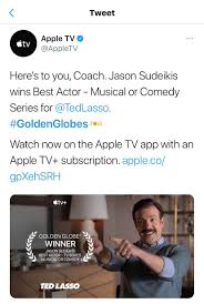 Apple tv plus is a major netflix competitor, and as these best apple tv plus shows demonstrate, the service is doing an excellent job of competing.although. Jason Sudeikis Wins Best Actor Musical Or Comedy Series For Ted Lasso Appletvplus