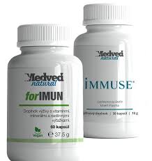 AKCIA Medveď natural forIMUN 60 kapsúl a Kvercetín (Quercetin) komplex 60  kapsúl