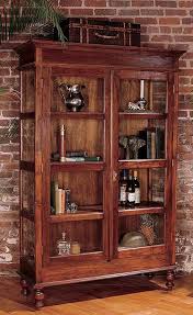 Mahogany Curio Cabinet Glass Doors Antique Style Curio Cabinet Cabinet Antique Cabinets