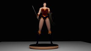 Wonder Woman Character For Game 3d Model Max C4d Obj 3ds Fbx Lwo Stl 3dexport Com By Minhtoan1997