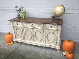 Thomasville Buffet Painted In Black Dog Salvage Paint In Dog Bone Lightly Distressed And Glazed Top Is Salvaged Furniture Black Dog Salvage Painted Furniture