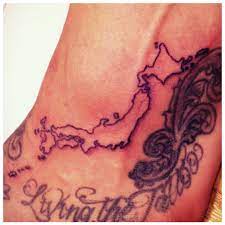 japan map tattoo
