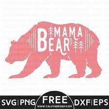 Mama Bear Free Svg Png Eps Dxf Download By Mama Bear Decal Cricut Free Cricut