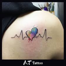 The basic purpose of spending money and bearing the pain of having a tattoo inked on one's body is to grab attention of the onlookers, which. Water Color Heart Tattoos Triangle Tattoo Colorful Heart