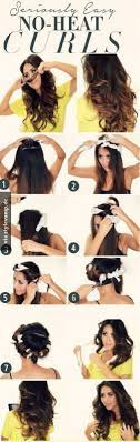 diy locken ohne hitze wenn ihr diese anleitung befolgt werdet ihr im schlaf zu einer glamourosen lady gesunde und perfekte haare lockige frisuren frisuren und locken ohne warme
