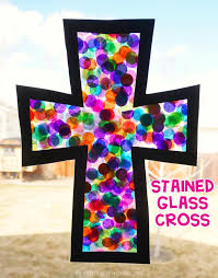 It's the perfect solution and has unlimited uses and potential. Stained Glass Cross Craft I Heart Crafty Things