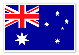 Vor 1951 hieß es im offiziellen handbuch der olympischen spiele, dass jede farbe einen kontinent repräsentiere: Australien Flagge Stickerapp
