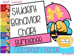 Bee Theme Behavior Chart Worksheets Teaching Resources Tpt