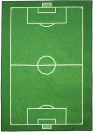 Voetbalveld Speelkleed 95x133 Vloerkleed Voetbal Voetbalveld Voetbal