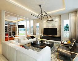 Modern living room pictures and photos for your next decorating project. Modern Classical Living Room Design In Luxury Bungalow Malaysia Hall And Living Room Classical Living Room Living Room Designs