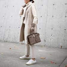 暖か小物とファーのジレ ファーコート コーデ ファッション ジレ レディース