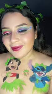 Lilo y stitch #maquillaje #makeup #viral #bodypaint #painting #disney  #liloandstitch #blue #lilo #stitch