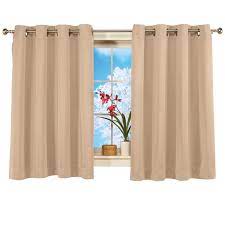 Short Blackout Window Curtain Panel Energy Efficient Noise Reducing And Light Blocking Triple Layer Technology Grommet Top Walmart Com