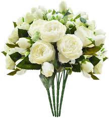 Maybe you would like to learn more about one of these? Schliersee Small Artificial Flowers Peony Silk Fake Flower Bouquet For Valentines Day Gifts Home Wedding Decoration Cream Color 4pcs Buy Online In Saint Vincent And The Grenadines At Saintvincent Desertcart Com Productid 106482419