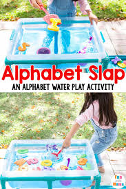 He was particularly interested in the bags of. Alphabet Slap Alphabet Water Play For Toddlers And Kids Fun With Mama