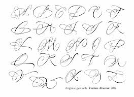 Choisir l'écriture traditionnelle ou celle de. Anglaise Tatouage Initial Tatouage Lettre Polices De Tatouage Calligraphie