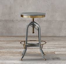 Rh 39 S Vintage Toledo Barstool Our Perfect Reproduction Of The Classic Vintage Inspired Draftsman Amp 39 S Bar Stools Dining Chairs Diy Metal Dining Chairs