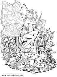 With intricate details and floral wings this coloring page is. Detailed Fairy On Difficult Trippy Coloring Pages For Adults Letscolorit Com Fairy Coloring Pages Forest Coloring Pages Fairy Coloring