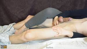 LisaFem fingering his ass while he wears bejeweled cock ring