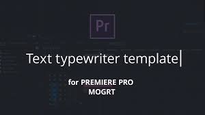 In this adobe premiere pro cc 2017 tutorial, i will show you how to create a typewriter text animation effect using source text keyframes within the new essential graphics text tool. Text Typewriter For Premiere Pro
