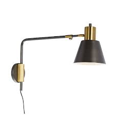 West Elm Rejuvenation Cylinder Sconce Adjustable West Elm Wall Lights Wall Lights Antique Brass Wall Sconces Bedroom