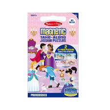 Craigslist is always a good source for finding used jigsaw puzzles, and sometimes you can even find people willing to swap for different puzzles. Melissa Doug Take Along Magnetic Jigsaw Puzzles Princesses Melissa And Doug Toys
