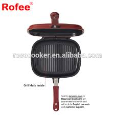Nonstick Square Double Grill Omelette Flip Fry Pan With Bakelite Handle View Double Grill Pan Rofee Product Details From Yongkang Mifun Houseware Co Ltd On Alibaba Com