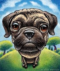 Pugnacious Pug Dog 8 X 10 Pug Wall Art Pug Art Etsy Pug Art Dog Art Dog Print Art