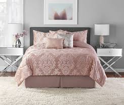 5 out of 5 stars. Mainstays Armin Burnout Velvet Damask 7 Piece Comforter Set Full Queen Rose Gold Walmart Com Walmart Com