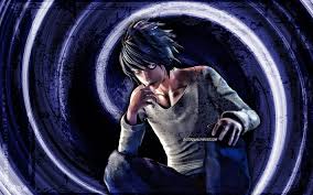Death note wallpapers high quality download free ryuk death note zerochan anime image board various types of wallpaper are supported including 3d and 2d animations websites videos and. Download Wallpapers 4k L Death Note Blue Grunge Background Death Note Characters Eru Manga L Lowlight Vortex Protagonist Death Note For Desktop Free Pictures For Desktop Free