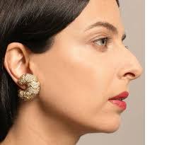 Marina B Italian Diamond and Gold "Onda” Earrings