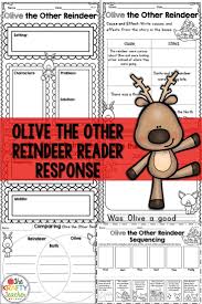 December Reading Comprehension Olive The Other Reindeer Olive The Other Reindeer Reindeer Writing Reindeer Writing Activities
