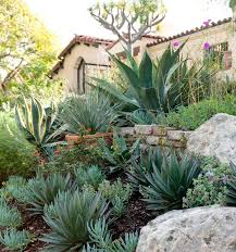 Sandy Koepke Interior Design Portfolio Westwood Succulent Landscape Design Spanish Garden Succulent Landscaping