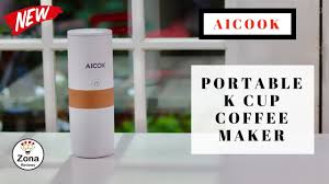 Portable k cup coffee maker. Aicok Portable Travel K Cup Coffee Maker Review Youtube