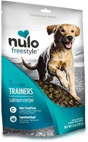 Your dog's treats should be easy on their teeth. Amazon Com Nulo Puppy Adult Freestyle Trainers Dog Treats Healthy Gluten Free Low Calorie Grain Free Dog Training Rewards Salmon Recipe 4 Oz Bag Pet Supplies