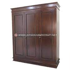 Menggunakan material kayu jati solid asli jepara yang difinishing warna natural teak. Pin Di Lemari Pakaian Jati