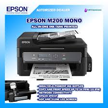 Welcome to the m200/m205 user's guide. Epson M200 Mono All In One Ink Tank Printer Lazada Ph