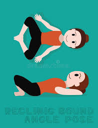 The moments of birth and death. Reclining Bound Angle Pose Cartoon Vector Illustration Stock Vector Illustration Of Cartoon Reclining 83347788