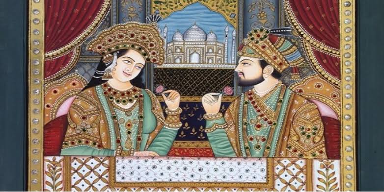 Image result for photo of shah jahan and mumtaz"