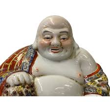 Chinese Canton Mix Ceramic Happy Laughing Buddha Statue Ws1604e