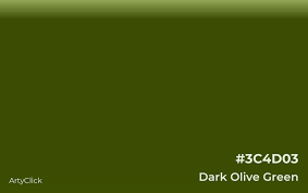 Dark Olive Green Color Arty