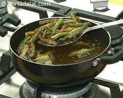 Image result for bhindi fry oil