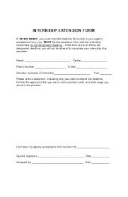 Tips for writing an email asking for an internship. Free 50 Extension Forms In Pdf Ms Word