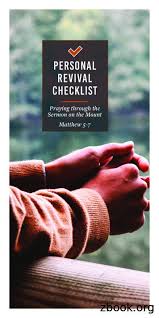 See also what's at wikipedia, your library, or elsewhere. Personal Revival Checklist Pdf Free Download