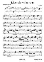 Ноты river flows in you (сумерки). Image Result For Piano Sheet Music Free Notenblatter Fur Piano Saxophon Noten Noten