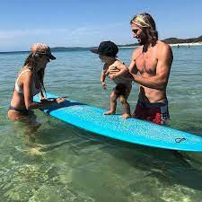 In 1984, wright formed the band mistrust along with singer kevin wells (later replaced by jeff l'heureux from culprit), guitarist michael winston, bassist tim wolfe, and drummer chris gohde. Owen Wright On Twitter Surfing With The Family Happy International Surfing Day