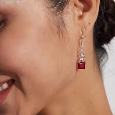 Kendra scott ruby red earrings