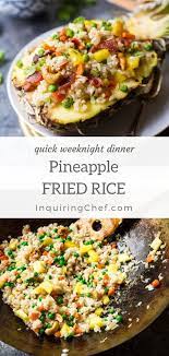 Pineapple Fried Rice Recipe Recipes Pineapple Fried Rice Cooking Recipes