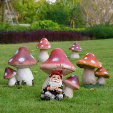 Your outdoor space isn't complete without fun garden decor. Lucky Mushroom Garden Statue Great Garden Decor For Outdoor Gardens And Living Spaces Statues Sculptures Aliexpress