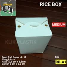 See more of jual nasi tumpeng kekinian dan nasi kotak on facebook. Ricebox Medium Foodpail Rice Box Papercup Papersoup Kotak Nasi Bento Shopee Indonesia